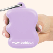 Siliconen snackdispencer lavendel